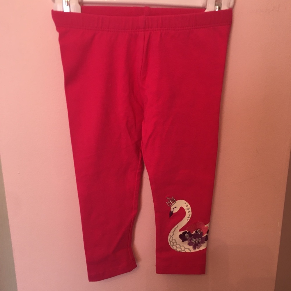 Gymboree NWT baby girl fucsia swan pant